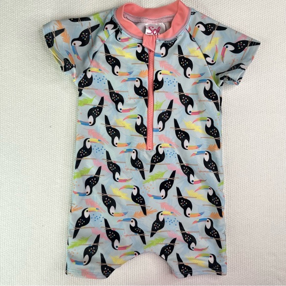 Other - Baby Girl Swimwear One Peace Beach Summer Pool Size 6-9 Months